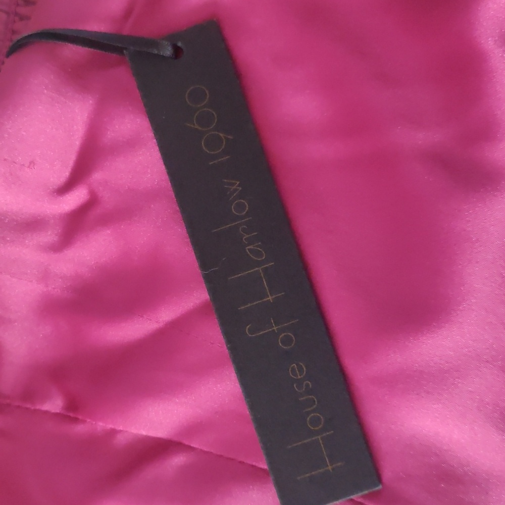 House Of Harlow 1960 Magenta Pink Crop Top Satin. Size L - Picture 5 of 9